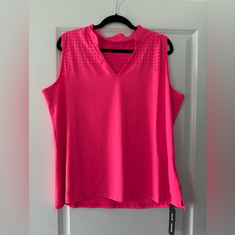 Vibrant Pink Sleeveless Tank Top